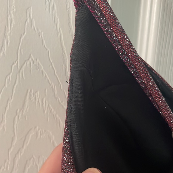 Sequin Hearts Purple Pink Metallic Mini Dress with POCKETS Size 5 - Picture 5 of 6